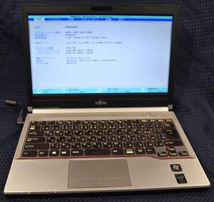 起動確認のみ(ジャンク扱い) 富士通 LIFEBOOK E734/H CPU:Core i5-4300M RAM:4G HDD:無し (管:KP234