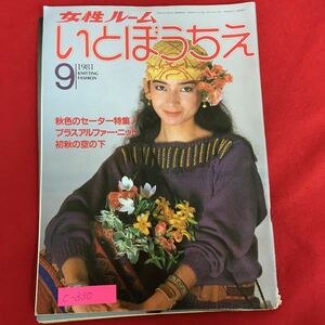 c-330※5/いとぼうちえ/昭和56年9月1日発行／秋色のセーター特集/プラスアルファー・ニット/初秋の空の下/