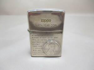 E138*ZIPPO 50*　BIRTH YEAR COIN 1969　ジッポライター　1点　/中古　/ジャンク　/加工有り　/火花なし　【送料込】