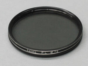 【60】 KENKO　PL　FILTER　72mm　ケンコー　偏光フィルタ―　72mm