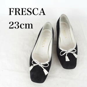 MK4100*FRESCA*フレスカ*レディースバレエシューズ*23cm*黒