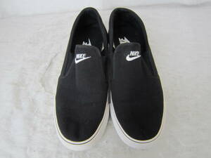 NIKE TOKI SLIP（ナイキ トキスリップ）（724762 011）　黒キャンバス　　26㎝　US8　　2014年製　スリッポンシューズ　ok2402B