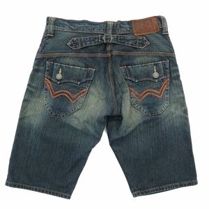 EDWIN エドウィン 4519 XVシリーズ★ 春夏 USED加工 デニム ショート パンツ ジーンズ Sz.32　メンズ　A3B03222_6#P