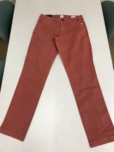 ●GAP●人気チノパン●新品●スリム●ウエスト71X股下76cm●人気カラー●カジュアルなチノパンです●クールビズにも●赤系●1-1-30S