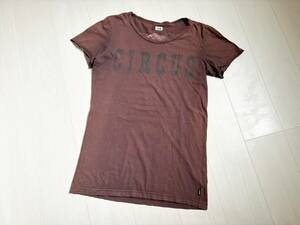 LGB ルグランブルー CIRCUS / ELEPHANT Tシャツ カットソー 像 エレファント 半袖 used加工 2 茶 00