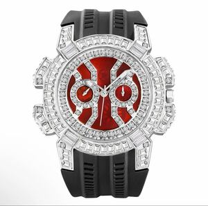 【日本未発売 アメリカ価格30,000円】MISSFOX 高級腕時計 18kシルバー ラグジュアリー腕時計 メンズ腕時計 ブランド腕時計