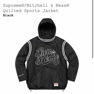 【公式オンライン購入新品未試着L黒】Supreme Mitchell & Ness Jacket スポーツジャケット ブラック