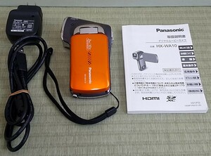 Panasonic HX-WA10 パナソニック デジタルムービーカメラ 防水 ビデオカメラ　取扱説明書・元箱付属
