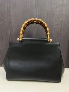 GUCCI ニムフェア バンブー バッグ ブラック