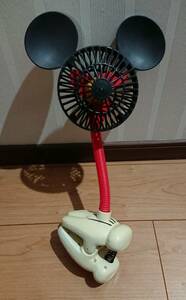 ミッキー マウス 扇風機 レア アメリカ クリップファン ディズニー クリップ式 ベビーカー ハンディファン コレクション おでかけ 送風機
