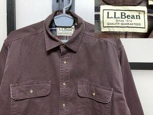 LLビーン 裏ネル地 ツイルシャツ カナダ製 #2 / LL BEAN エルエルビーン 裏地付き LINED アウトドア