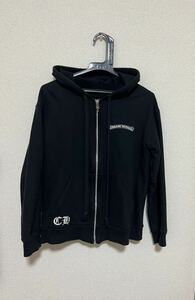 国内正規 美品 クロムハーツ CHROME HEARTS ダガージップアップ パーカー black foodie Size S made in USA クロムハーツジャパン正規品