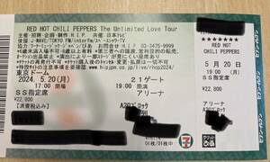 レッチリ東京ドームチケットアリーナAレッドホットチリペッパーズRED HOT CHILI PEPPERS 5/20