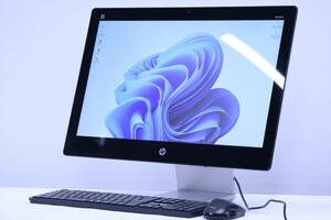 【1円～】23型FHDフラットガラスパネル液晶Aio！Office2019搭載！HP Pavilion 23-q181jp i5-6400T 8G 1T ブルーレイ Windows11