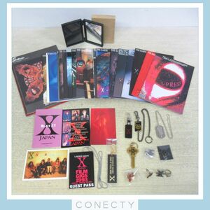 当時物★XJAPAN ファンクラブ会報 23冊★FC/X-PRESS/First Class/SULLIVAN/HIDE★現状品/不揃い/キーホルダー/指輪/ミラー 等【B1【S2