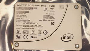 【Intel純正SSD・1.6TB・データセンター対応・高耐久モデル】インテル Intel SSD DC S3510 1.6TB SSDSC2BB016T6