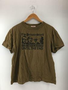 EVISU◆Tシャツ/42/コットン/KHK/日本製/until the end/