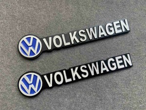 ★フォルクスワーゲン VOLKSWAGEN★16*2CM★ステッカー エンブレム エンブレムステッカ 車の装飾 傷を隠す 2個セット