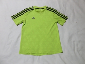 O-776★アディダス・Climalite♪黄緑色/半袖Tシャツ(150)★