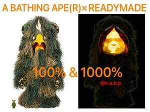 BE@RBRICK A BATHING APE(R) × READYMADE 100% & 1000% ベアブリック