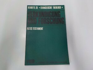 9V0526◆VERKUNDIGUNG UND FORSCHUNG 1/1969 J. C. B. Mohr☆