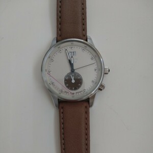 アウディ コレクション Audi Collection 腕時計 ウォッチ デュアルタイ厶 茶 ブラウン 新品未使用 名前刻印入 動作未確認 
