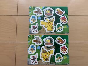 未使用　ポケモンアドベンチャーキャンプ　シール　2枚　ポケモン　非売品