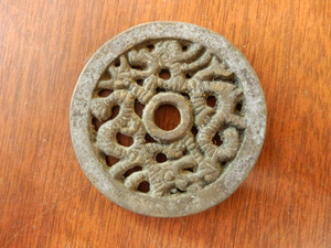 貨幣 硬貨 中国古銭 01 / 絵銭 双龍 直径:56.6mm 重量:53.1g レア アンティーク