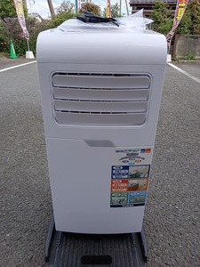 中古品 ユアサ YUASA 一般家庭用 どこでもエアコン 冷暖 YMHC-15C(W) 冷房1.8/2.0kW 暖房1.8/2.1kW 設定可能温度15～31℃