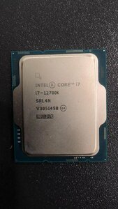 CPU インテル Intel Core I7-12700K プロセッサー 中古 動作未確認 ジャンク品 - A283