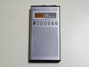 ☆美品（ラジオ良好ですが難あり品）NEC 新日本電気 AM デジタルクロックラジオ NTC-8M85 昭和レトロ 昭和53頃（45年前） 送料185円☆