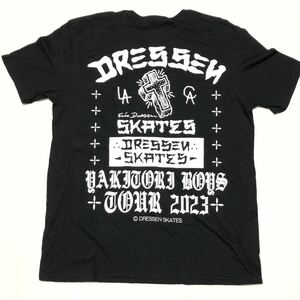 ◎ラスト1枚！【DRESSEN SKATES】 Black：L ツアーTシャツ！エリックドレッセン Tee ロサンゼルス スケボー skater スケート