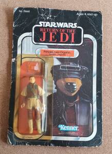 ■旧ケナー オールドケナー Kenner 当時物 スターウォーズ JEDI フィギュア レイア姫 製造エラー品 未開封■