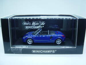 送料350円～ MINICHAMPS 1/43 Toyota MR2 Pazifikblau metallic/Blue met.