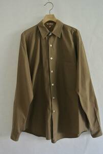 AURALEE | オーラリー [ WASHED FINX TWILL BIG SHIRTS #BROWN [A9SS01TN] ]