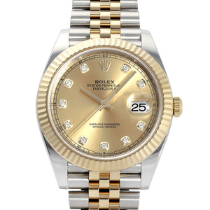 ロレックス ROLEX デイトジャスト 126333G シャンパン文字盤 中古 腕時計 メンズ