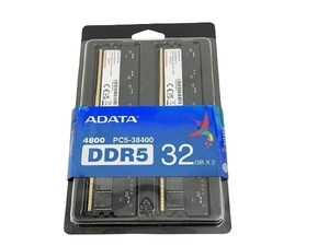 【動作保証】ADATA DDR5 4800 U-DIMM メモリモジュール 32GB×2 新世代DDR5 PC周辺機器 中古 W8776753
