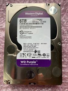 Western Digital SATA HDD 6TB Purple WD60PURZ 