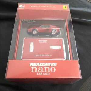 1/58 ラジオコントロールカー REAL DRIVE nano 赤外線コントロールカー ヘッドライト点灯 フェラーリ テスタロッサ 新品 未開封 ラジコン