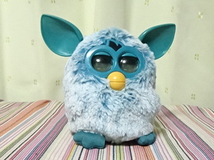 ▲　TOMY ファービー Furby　PA282　白水色　詳細不明　おそらく海外版　動作確認　本体のみ　人形　ぬいぐるみ