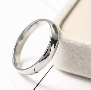 新品　24号　ステンレスリング シルバー 銀 ユニセックス 金属アレルギー シンプル ステンレス 高品質 結婚指輪 男女兼用 メンズ　送料無料