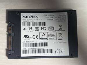 SanDisk　SSD 120GB【動作確認済み】1774