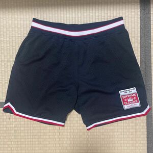 美品 Supreme 21SS Mitchell & Ness Basketball Short シュプリーム ミッチェルアンドネス バスケットボール ショーツ Black ブラック 黒 M