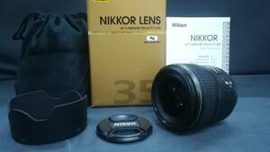 【美品♪】Nikon/ニコン AF-S NIKKOR 35mm f/1.4G 単焦点 レンズ/動作品