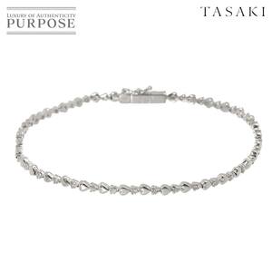 タサキ TASAKI ダイヤ 0.75ct ブレスレット 18cm K18 WG ホワイトゴールド 750 田崎真珠 Diamond Bracelet 90210723