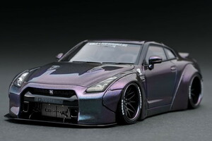 ignition イグニッション 1/43 LB★WORKS R35 GT-R リバティウォーク メタリックパープル / グリーン ダックテール IG1192