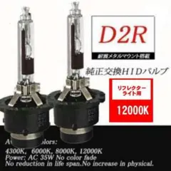 HID D2R DC 12000K 12V/24V 35Ｗ 3400lm 2本