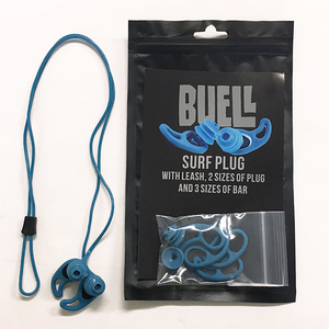 BUELL SURF EAR PLUG 最上級シリコン製 ブルー 耳栓/サーファーズイヤー/送料無料◇◇