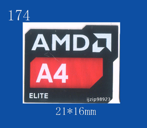 即決174【 AMD A4 ELITE 】エンブレムシール追加同梱発送OK■ 条件付き送料無料 未使用