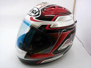 【送料無料】Arai アライ RX-7 RR5 PEDROSA GP ペドロサGP Sサイズ ミラーシールド付き フルフェイスヘルメット